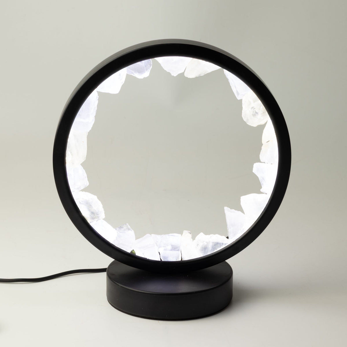 Gemstone Halo Lamp - Zen Mind - Clear Quartz