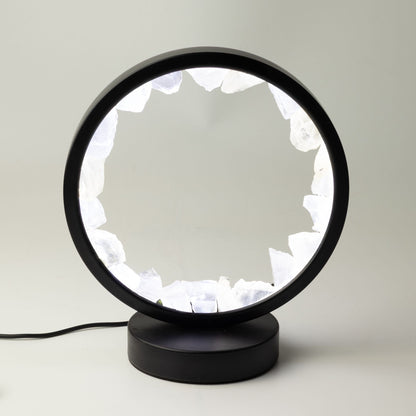 Gemstone Halo Lamp - Zen Mind - Clear Quartz