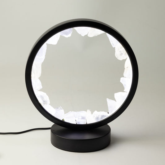 Gemstone Halo Lamp - Zen Mind - Clear Quartz