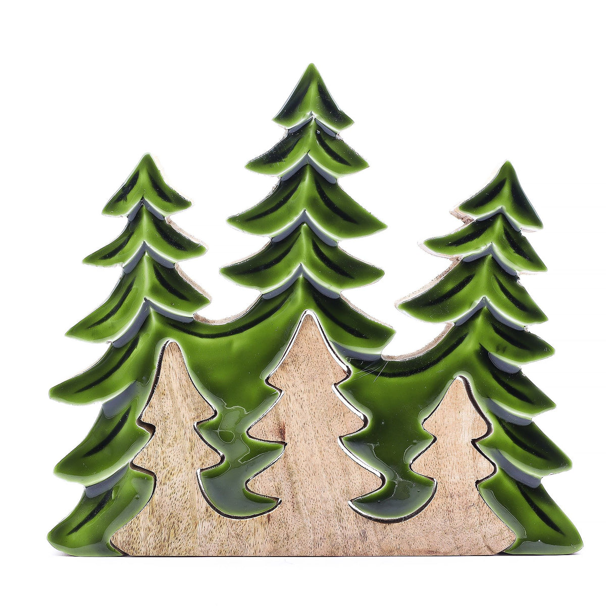 Lost in the Forrest - Three Trees 3D Wooden Decoration - 20x23cm