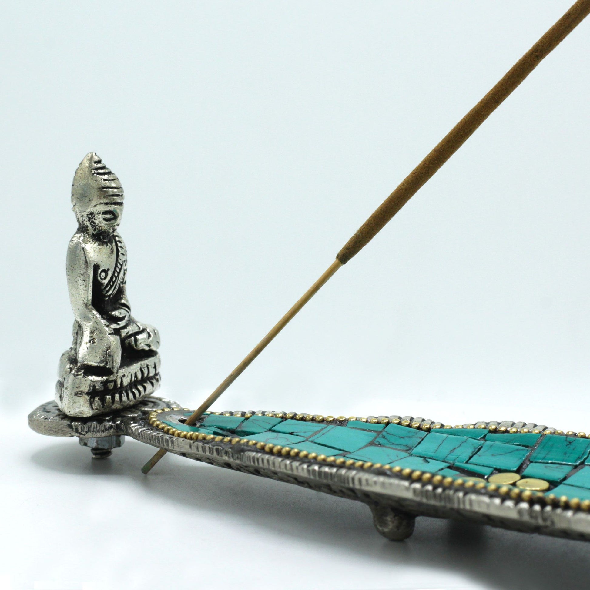 Buddha Long Leaf Tibetan Incense Holder