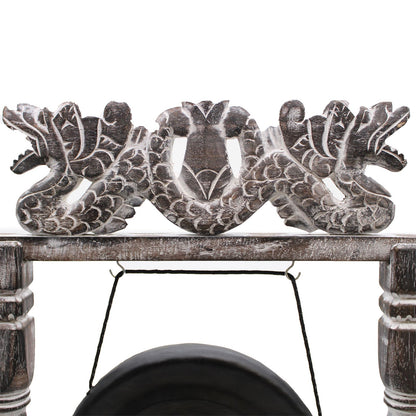 Small Healing Gong in Stand - 25cm - Black