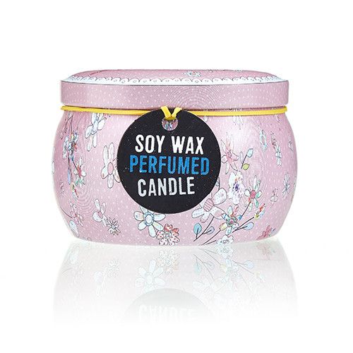 Parma Violet Art Tin Candle - Assorted Design