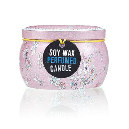 Parma Violet Art Tin Candle - Assorted Design