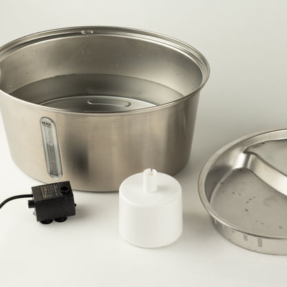 PAW Food Bowls - Electric Water Fountain 2.5 Liter - USB - Stainless Steal (304)