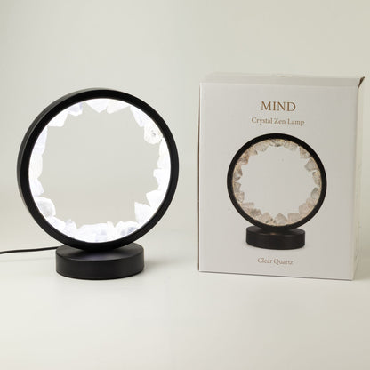 Gemstone Halo Lamp - Zen Mind - Clear Quartz