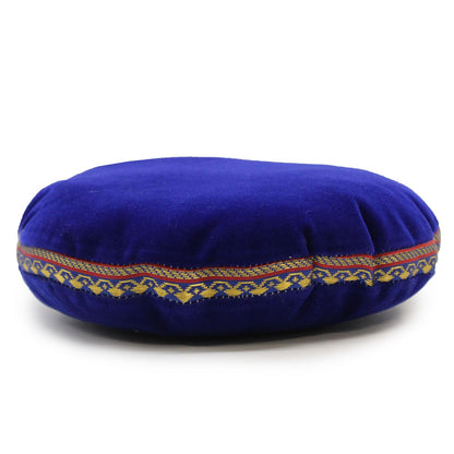 Singing Bowl Velvet Cushion - 16cm - Assorted Colours