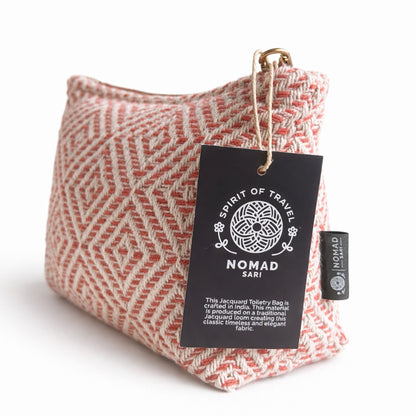 Coral Maze Indian Jacquard Toiletry Bag