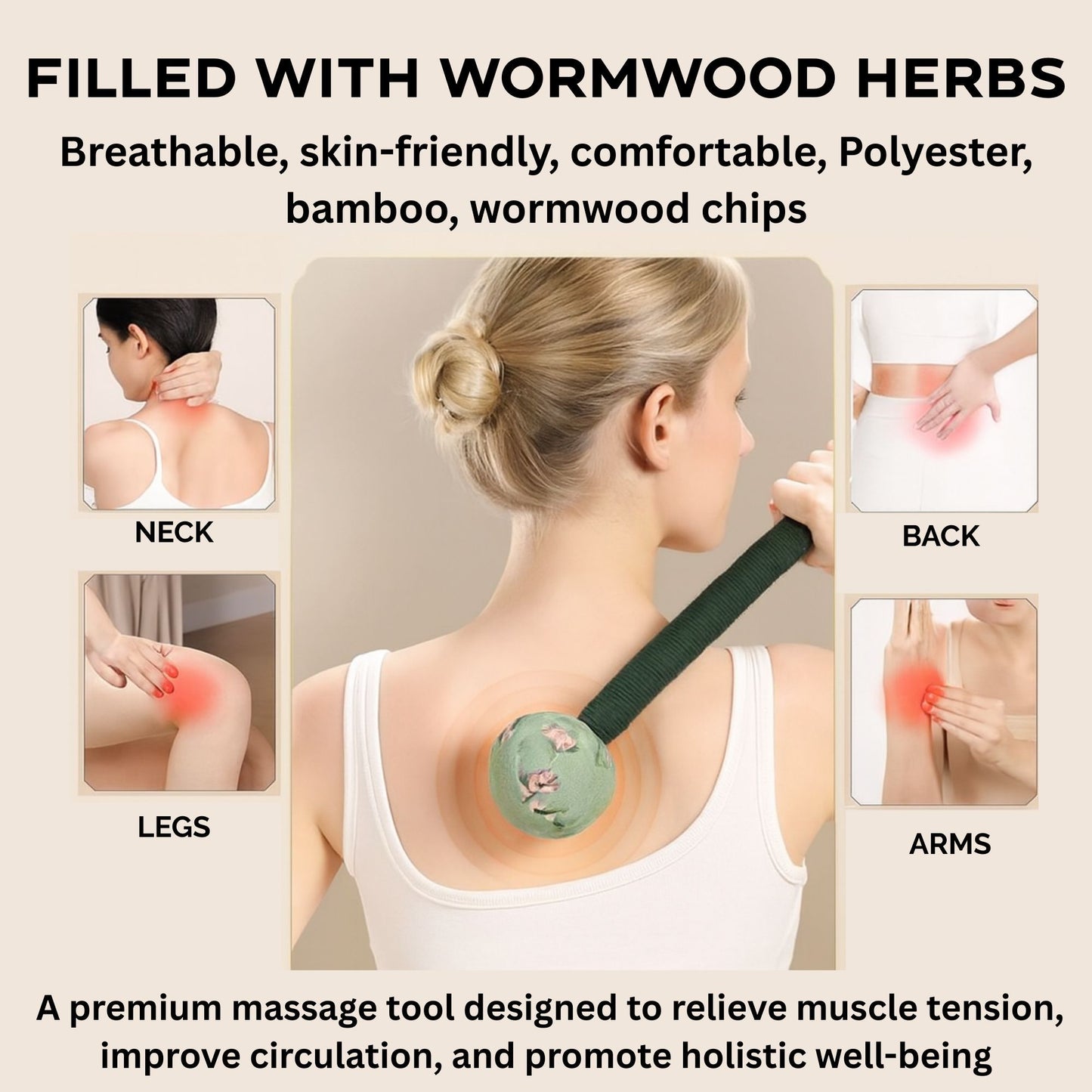 Wormwood Massage Hammer - Lemon