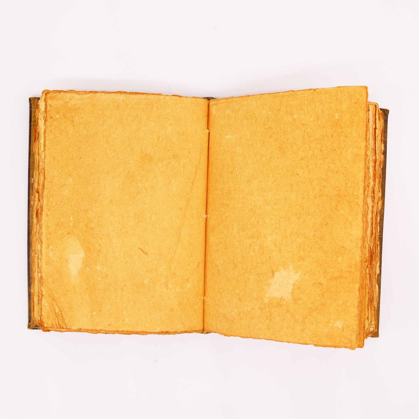 Hefty Coffee Tan Book - Zinc Owl Decor - 200 Deckle Edges Pages - 26x18cm