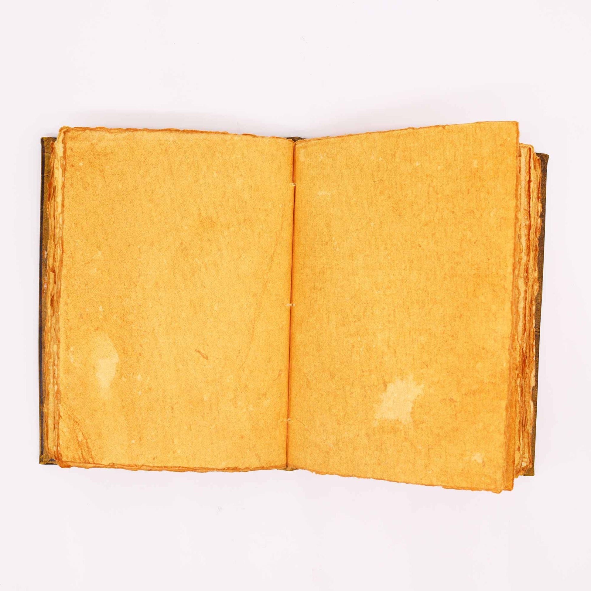 Hefty Coffee Tan Book - Zinc Owl Decor - 200 Deckle Edges Pages - 26x18cm