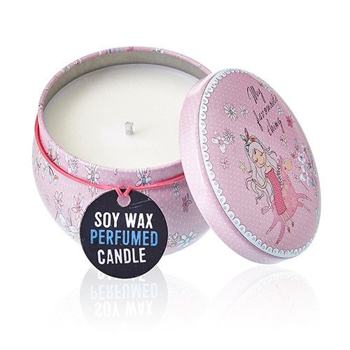 Parma Violet Art Tin Candle - Assorted Design