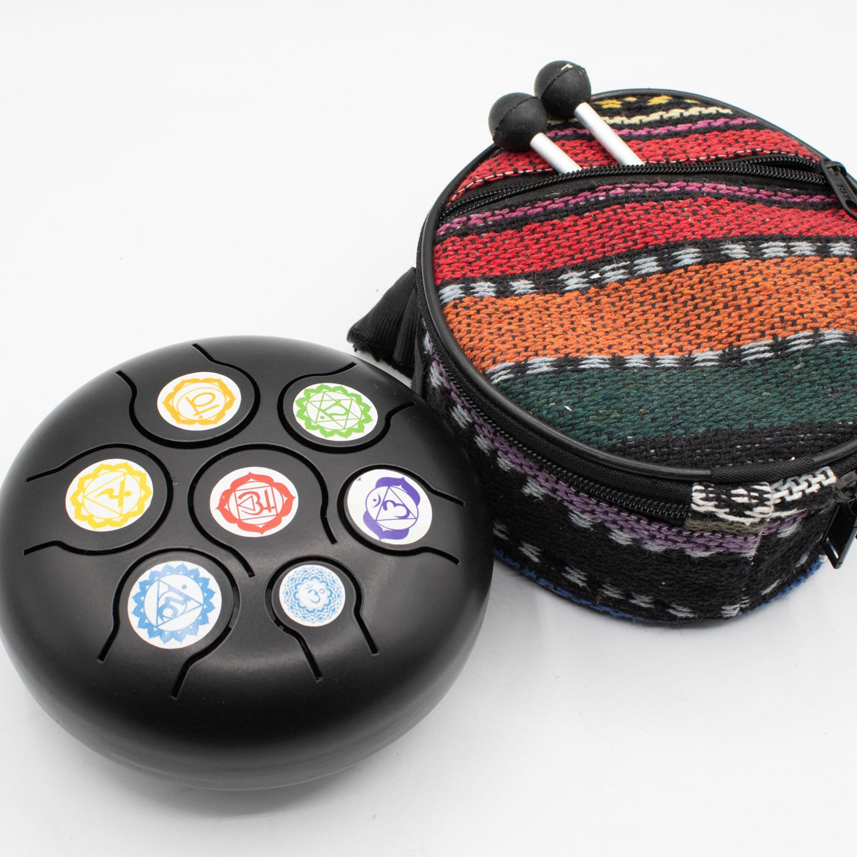 Low Med HAPI Drum Black Chakra - 14x7cm