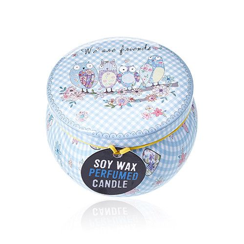 Parma Violet Art Tin Candle - Assorted Design
