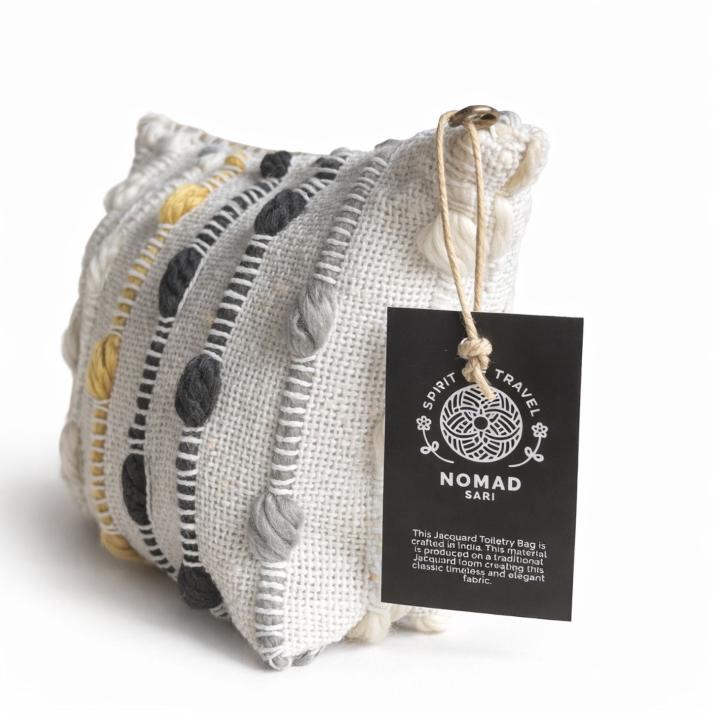 Hippie Knot Indian Jacquard Toiletry Bag
