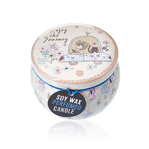Parma Violet Art Tin Candle - Assorted Design