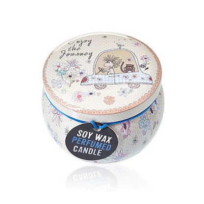 Parma Violet Art Tin Candle - Assorted Design
