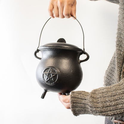Extra Huge Cast Iron Cauldron with Pentagon 23x18cm