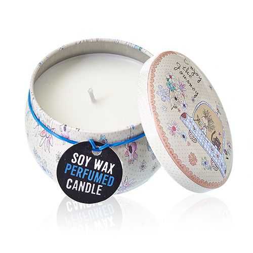 Parma Violet Art Tin Candle - Assorted Design