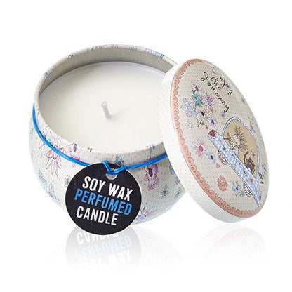 Parma Violet Art Tin Candle - Assorted Design