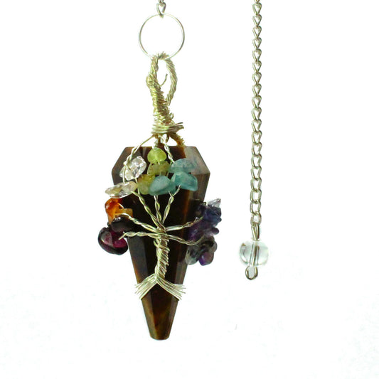 Magic Pendulum - Seven Chakra - Tiger's Eye