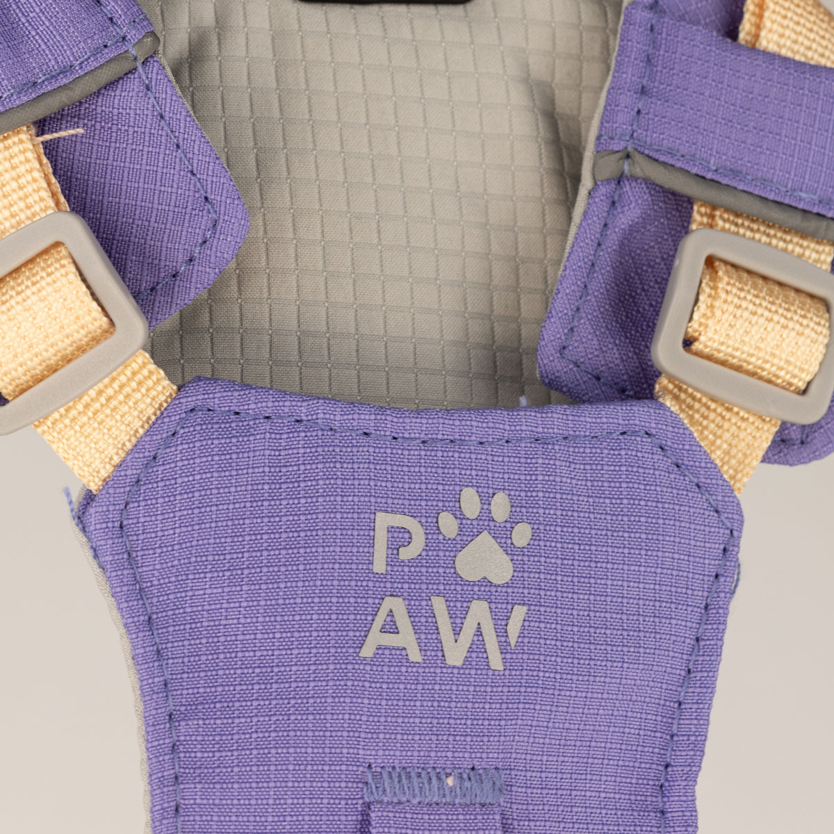PAW - S (4-8Kg) Dog Step-in Guardian Harness with Reflective Mesh - Lavender - Amethyst Charm