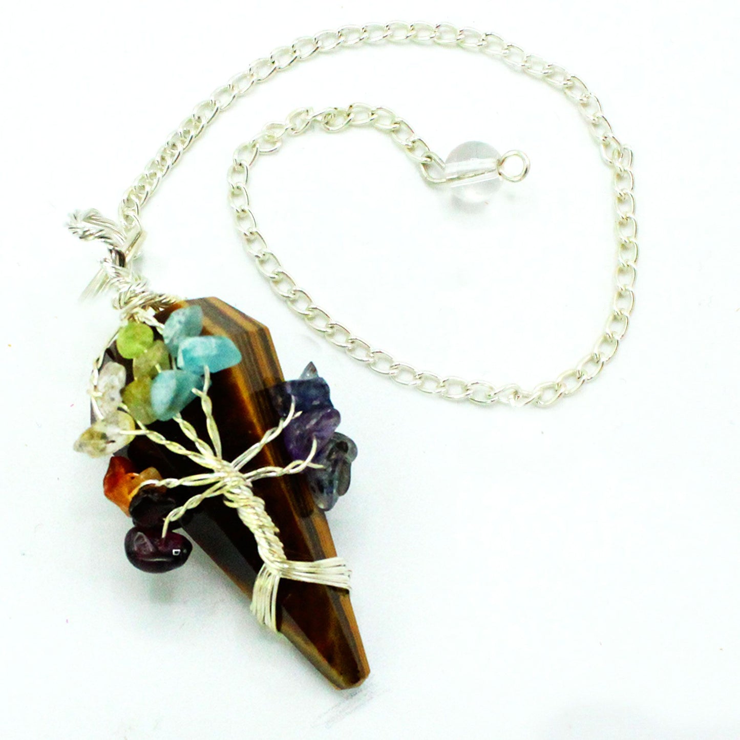 Magic Pendulum - Seven Chakra - Tiger's Eye