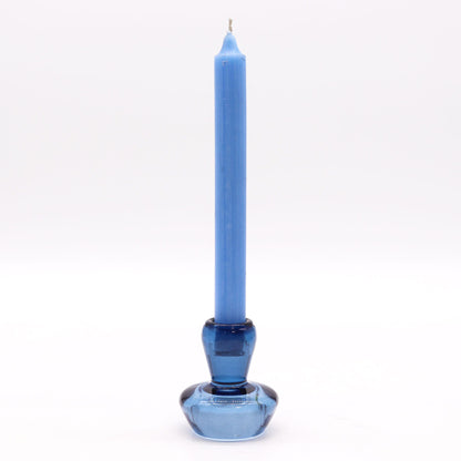 Pair of Mushroom Flip Dinner Candle / Tealight Holders - Royal Blue