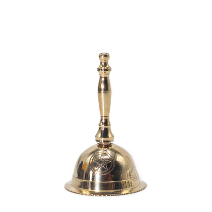 Small Altar Brass Bell - Penta Moon - 7cm