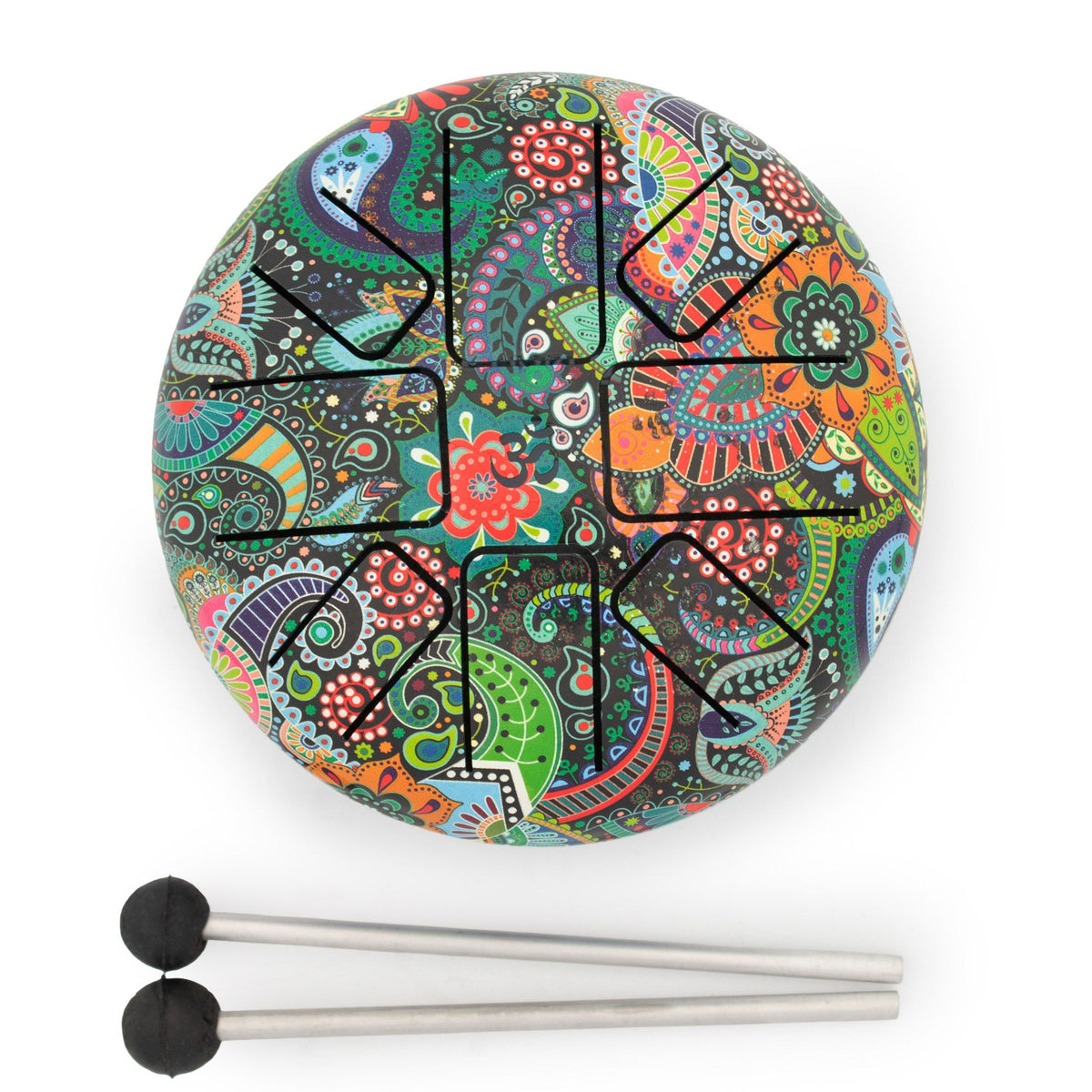 Low Med HAPI Drum Mandela Leaf - 14x7cm