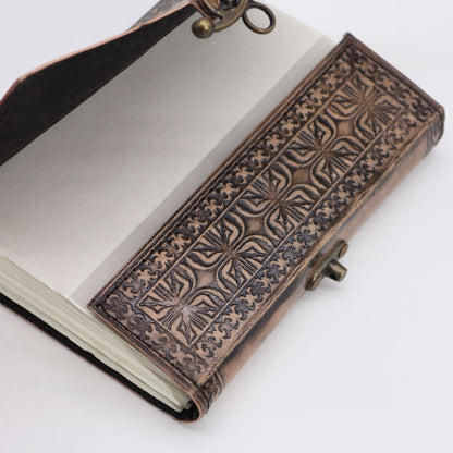 Lotus Mandala - Esoteric Notebook - Antique Grey - 200 pages Stich Edge- 17.5x12.5cm