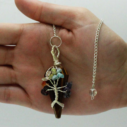 Magic Pendulum - Seven Chakra - Tiger's Eye