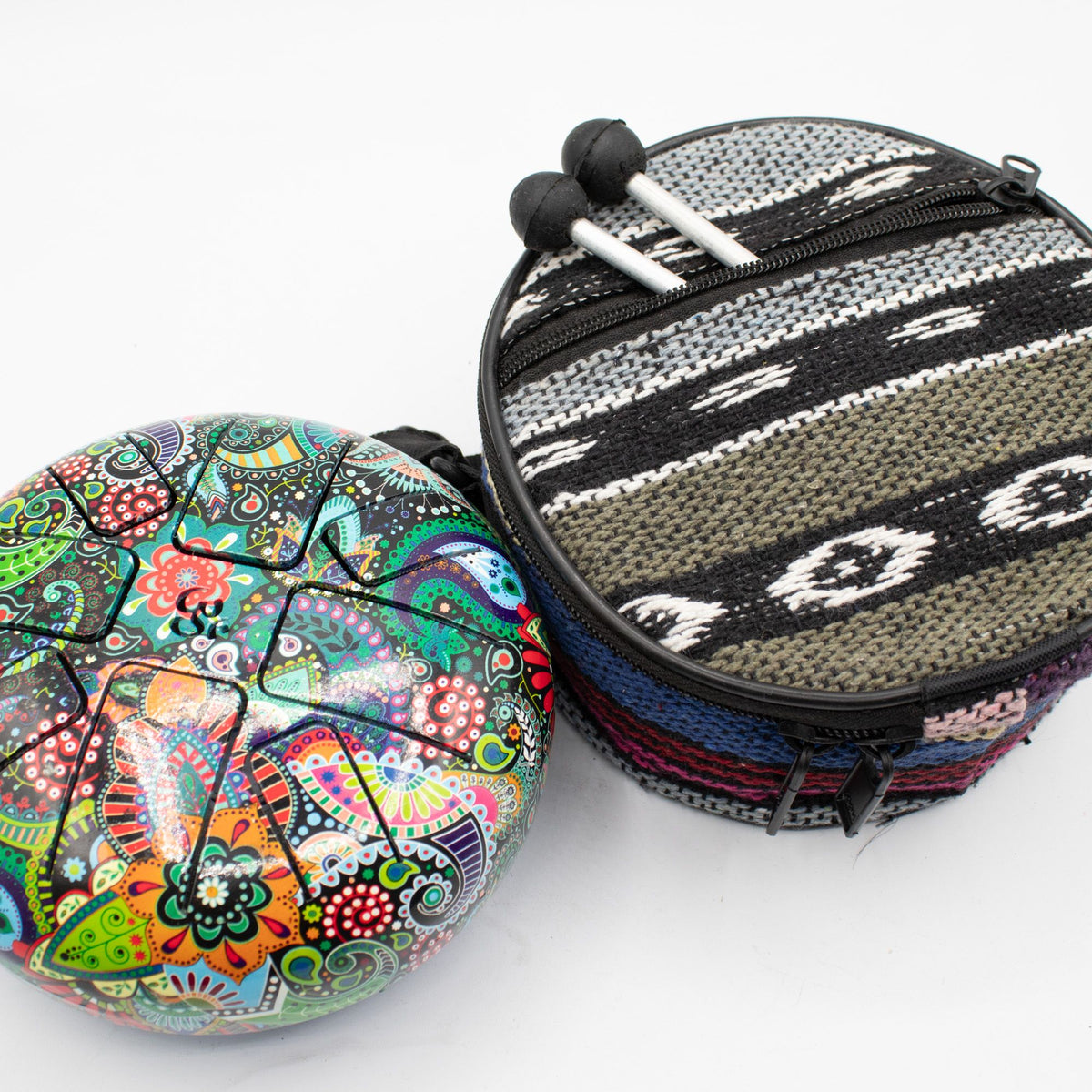 Low Med HAPI Drum Mandela Leaf - 14x7cm