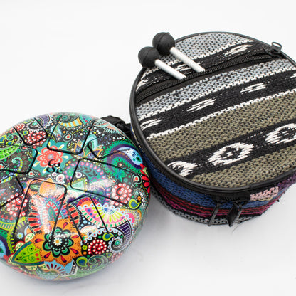 Low Med HAPI Drum Mandela Leaf - 14x7cm