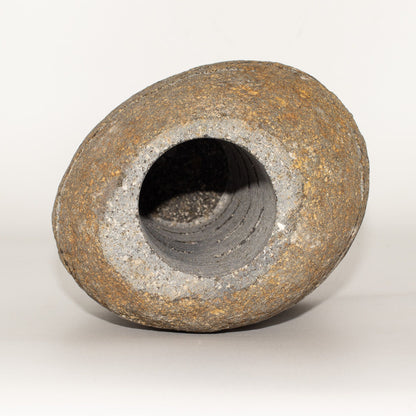 Natural Riverstone Candle Holder - Standing Stone Cut