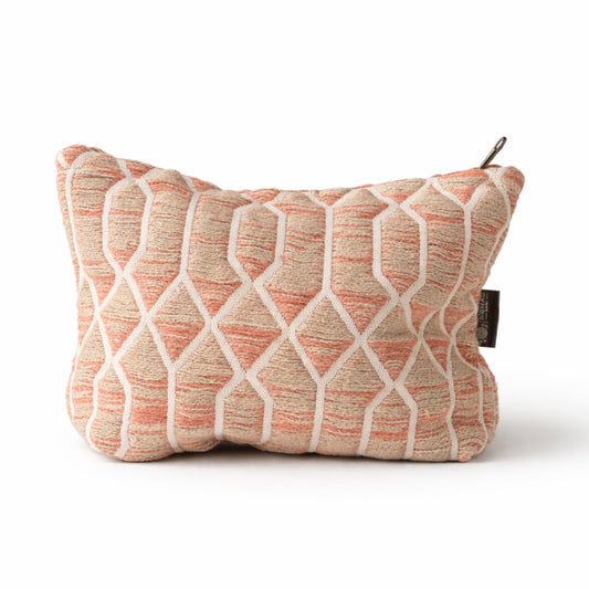 Rose Lattice Indian Jacquard Toiletry Bag