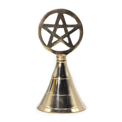 Altar Brass Bell - Pentagram - 10.5cm