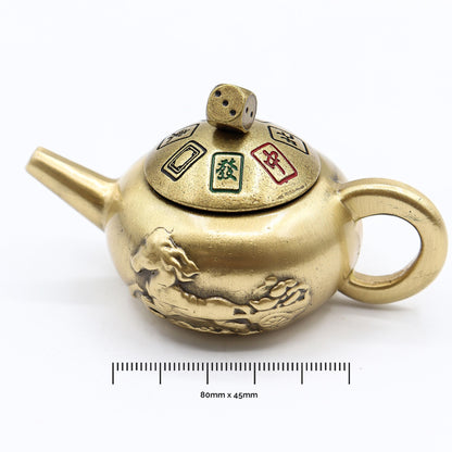 Feng Shui Fortune - Lucky Teapot with Dice Spin
