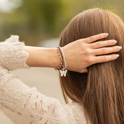 Nymph Spirit Gemstone Bracelet Set - Sea Sunset