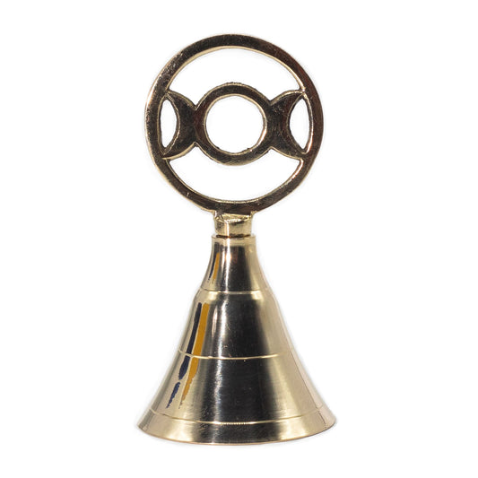Altar Brass Bell - Three Moon - 10.5cm