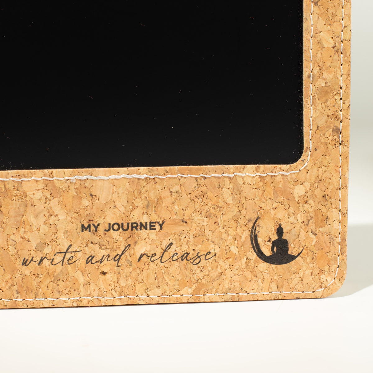 A5 Intention Note Book - LCD Wipe Screen - Cork Leather Effect - 80 Leafs