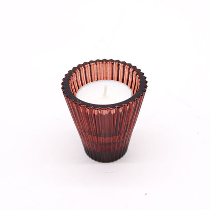 Pair of Flip Dinner Candle / Tealight Holders - Vampire Red