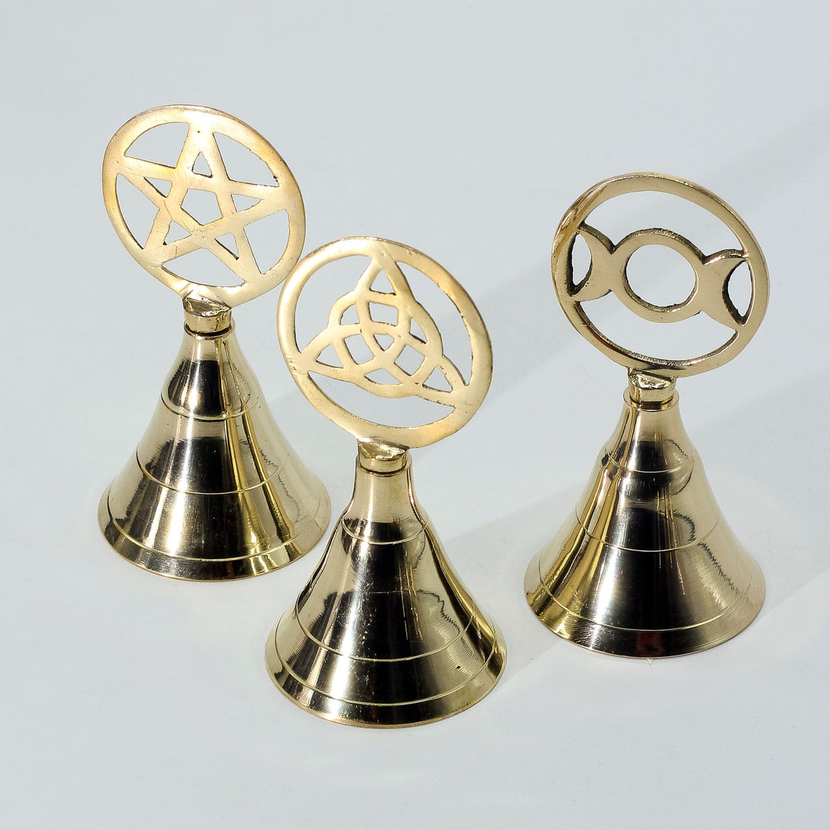 Altar Brass Bell - Pentagram - 10.5cm