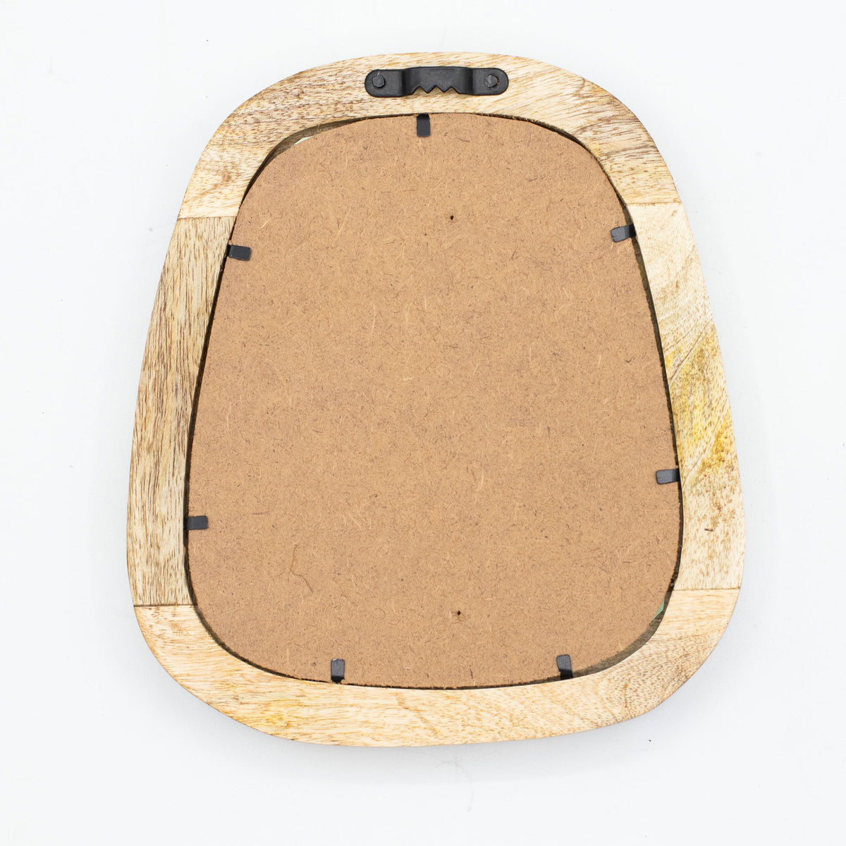 Set of 3 Pebble Shaped Mirrors - Light Wood Finish