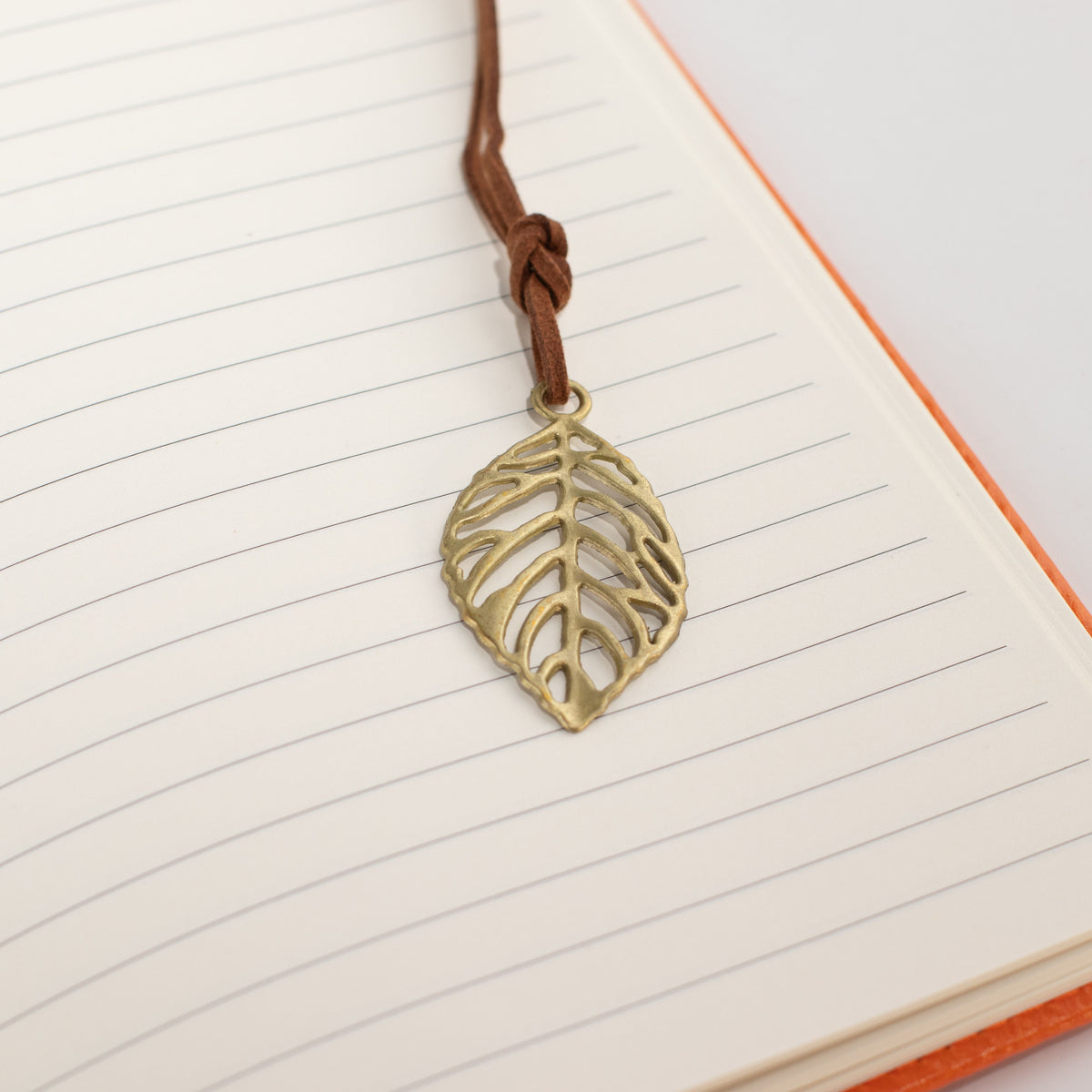 A5 Intention Note Book - LCD Wipe Screen - Orange Leather Effect - 80 Leafs