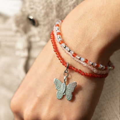 Nymph Spirit Gemstone Bracelet Set - Love & Flame